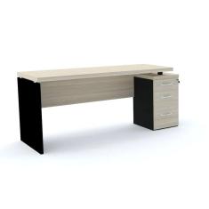 Mesa P/ Escritório 3 Gavetas Pandin Pe40 - Nogueira