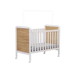 Berço Cloe Moveis Peroba Americano Mini cama MDF