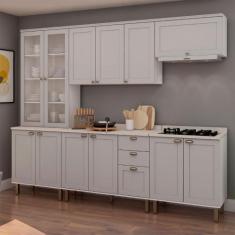 Cozinha Modulada Cristal Provençal 280 cm Conjunto Completo - GenialFl