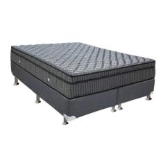 Cama Box Queen: Colchão Molas Ortobom Hotelaria Multilastic Orthotel S