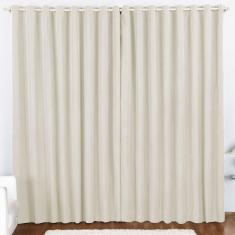 Cortina 3 Mts Sala Quarto Oxford Trilho Suisso Baratissima Palha