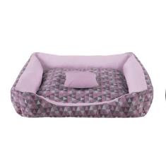 cama pet medio 60 x 50 caminha para cachorro fundo impermeavel com zip