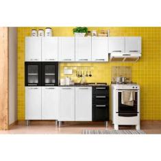 Cozinha Completa Bertolini Múltipla 4 Pçs CZ88 Branco/Preto