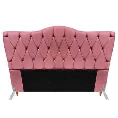 Cabeceira Solteiro Cama Box Quarto Estofada Barcelona 90cm - Mance Dec