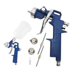 Pistola de pintura hvlp profissional 1,8mm 600ml c/ kit 5457 titanium