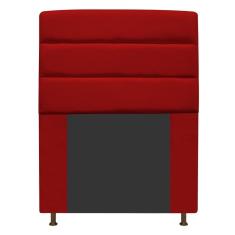 Cabeceira Estofada Turim 90cm Solteiro Vermelho Adj Decor