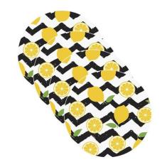 Sousplat Chevron Limão - NSW, Sem base, 4 Peças