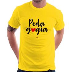 Camiseta Pedagogia por amor - Foca na Moda, Amarelo, GGG