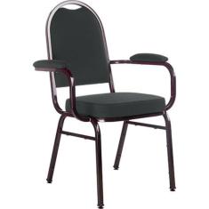 Cadeira com braços para Auditórios Linha Hotel Cinza