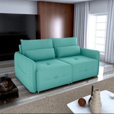 Sofá Cama Retrátil 3 Lugares 205cm Veludo Celine - Matrix