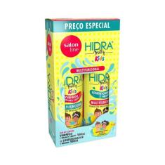 Kit Salon Line Hidra Multy Kids Shampoo + Condicionador Com 300ml Cada