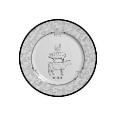 Conjunto com 6 Pratos de Sobremesa Barbecue Churrasco Ø21cm - Alleanza