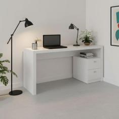 Escrivaninha Mesa Escritório 135,8cm com 2 gavetas ME4130 - Tecno Mobi