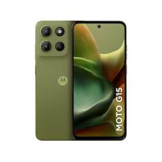 Smartphone Motorola Moto G15, 50 MP + 5 MP, 256 GB, 4G, Verde - XT2521