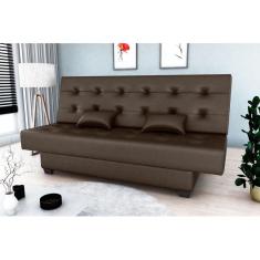 Sofá Cama Laila Corano Marrom F289 - Matrix