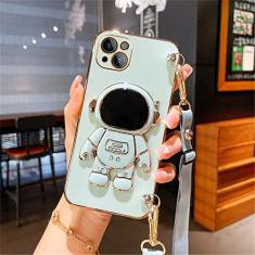 Capa de suporte de telefone de astronauta crossbody para Samsung Galaxy A14 A53 A13 A52 A72 A51 A71 A50 A12 A22 A32 Capa de suporte de silicone, estilo 6, para Samsung M23 5G