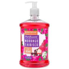 Sabonete premisse morango e hibiscus 1 litro