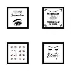 Kit De Quadros Decorativos Mdf Designer De Sobrancelhas 26 - New Decor