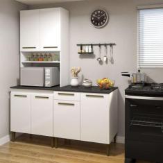 Cozinha Completa Niterói 6 Portas 1 Gaveta Kaiki Móveis Branco