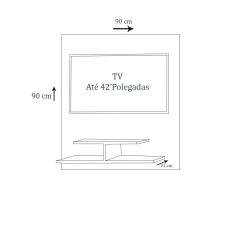 Painel Para Tv Até 32 Polegadas Branco Em Mdf