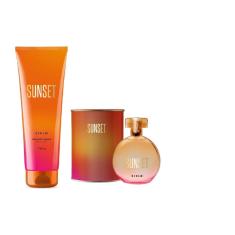 Kit Perfume Sunset 100Ml E Hidratante 240Ml Ciclo