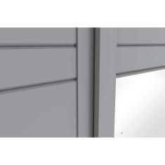 Guarda Roupa 2 Portas De Correr E 3 Gavetas C/ Espelho Verg Nature/off White - Henn