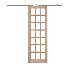 Porta Correr Quadriculada Kit Aluminio 210x82 - Vanin