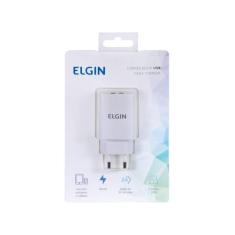 Carregador De Tomada Com 2 Saida Usb 5v 2.1a, Bivolt - ELGIN
