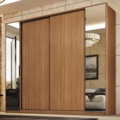 Guarda Roupa Casal 4 Portas Com Espelho E 4 Gavetas Laredo Amêndola-nude Prime Tx