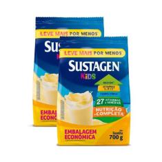 Kit 2 Complemento Alimentar Sustagen Kids Sabor Baunilha Sachê 700g