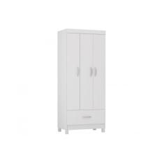 Guarda Roupa 3 Portas  e 1 Gaveta Prince Branco - Demóbile