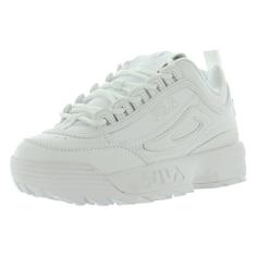 Fila Disruptor II unissex infantil, Branco triplo, 21