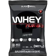 Turbo Whey Protein Nutri Isolado e Concentrado Caveira Preta 900g Chocolate - Black Skull