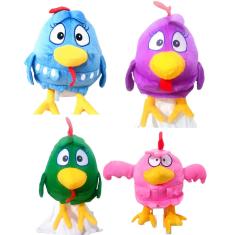 Pelúcia Galinha Pintadinha 28cm  4 Cores - 04 Personagens