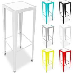 Banco Banqueta Alta Lyon Para Balcão Copa Em Aço - Genus - Genus Móvei