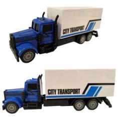 Caminhão De Ferro,Plastico Colecionáveis 12cm 1:48 Mod:Bau - JJT