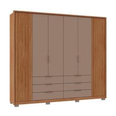 Guarda-Roupa Casal Maximus 6 PT 6 GV Buriti e Fendi - Modern
