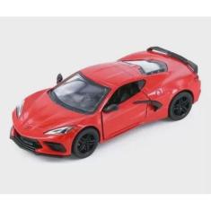 Carrinho Miniatura Chevrolet Corvette 2021 Escala 1/36 Kinsmart (Verme