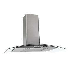 Coifa de Parede 80cm Vidro Curvo Duto Slim Nardelli, Inox, 110V