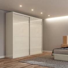 Guarda Roupa 2 Portas de Correr 2 Gavetas 223cm 100% MDF - Dalla Costa