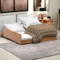 Cama Bibox Solteiro Matrix Nature com 02 Colchões Tebarrot