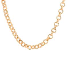 Pulseira Elo Português Folheado A Ouro