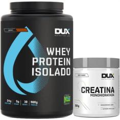 Whey Protein Isolado Dux 900g + Creatina Monoidratada 100%Pura Dux 300