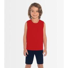 Regata Básica Infantil Masculina Rovitex Kids Vermelho 6-Masculino