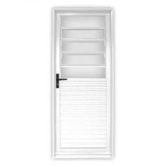 Porta de Aço Basculante 215x85cm Laminada Minas Sul Mgm Abertura Esque