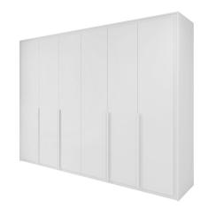 Guarda Roupa Casal Easy Space 6 Portas MDF Branco Móveis Lopas