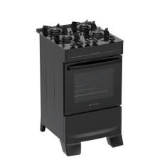 Fogão 4 Bocas Atlas Mônaco Top Glass Mesa de Vidro, Preto, Bvolt
