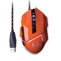 Mouse Gamer Warrior 3.200DPI USB Laranja Multilaser MO263