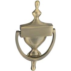 National Hardware N336-156 V1914 Porta Knocker em latão antigo, 17,78 cm