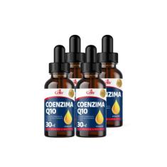 Kit Com 4 - Coenzima Q10 100mg Por Porção e Vitamina E Sabor Menta em Gotas 30ml Celliv